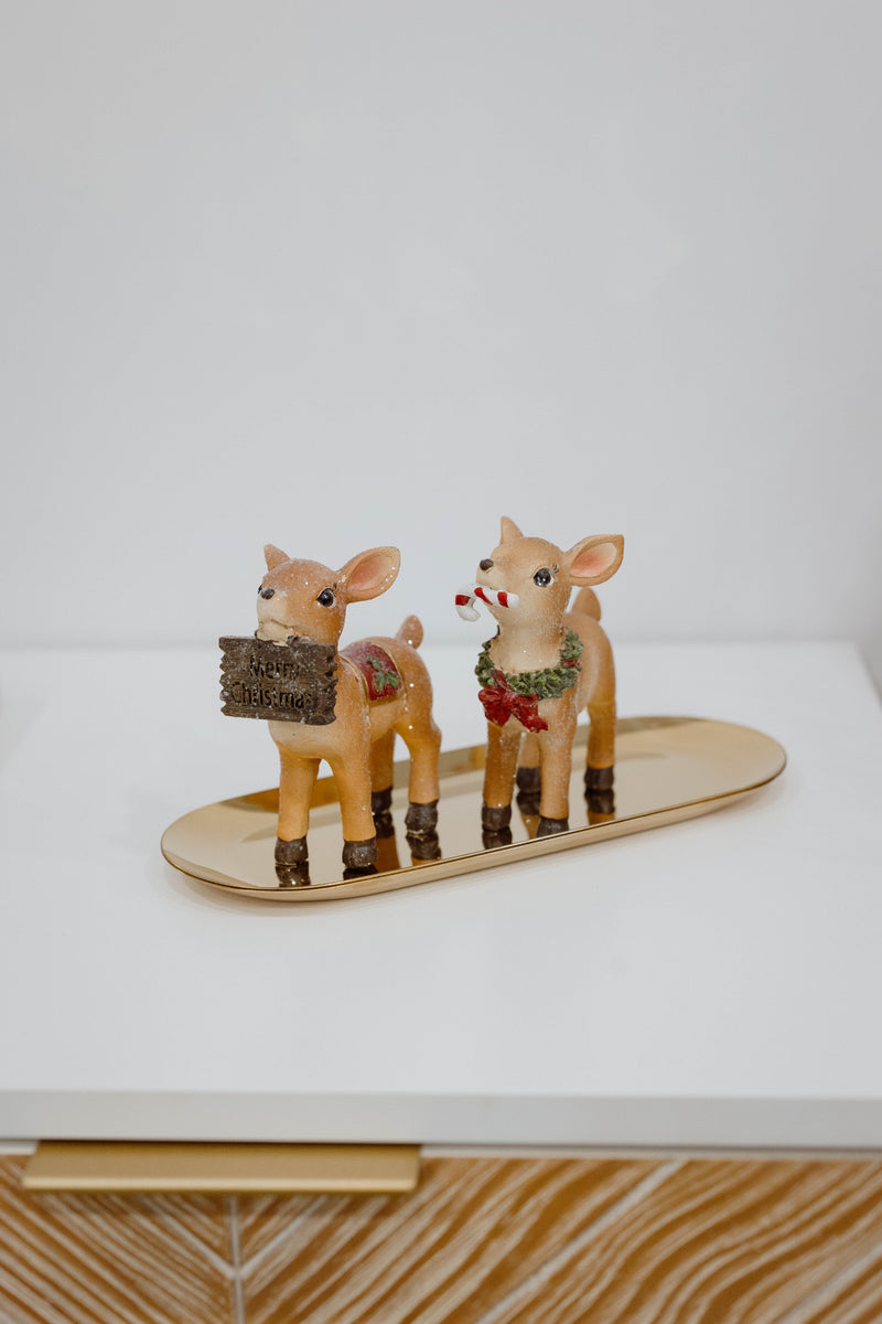 Christmas Deer Tabletop Set