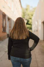 Sofia Microfiber Mock neck top