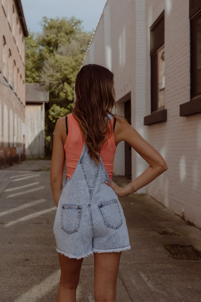 Keep Looking Denim Overalls