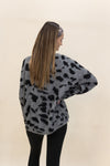 Leopard Haze Fuzzy Sweater