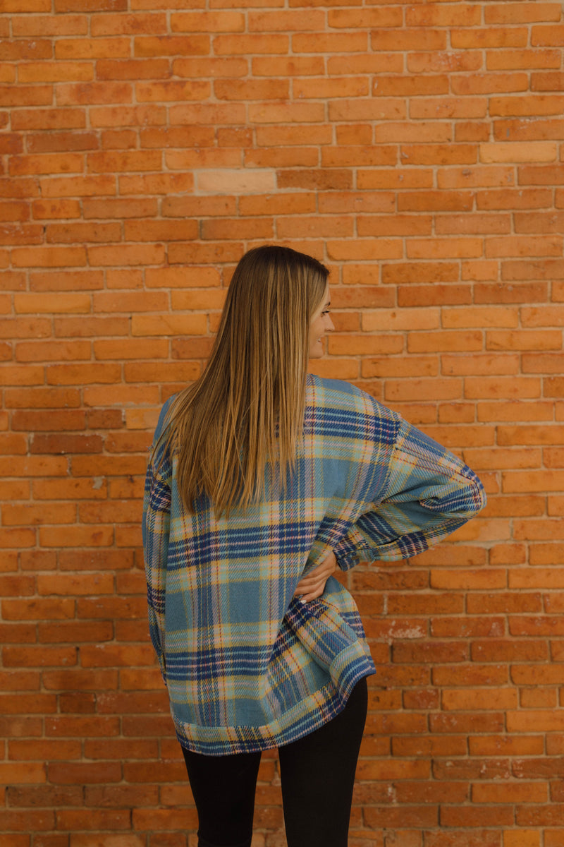 Cabin Check Blue flannel