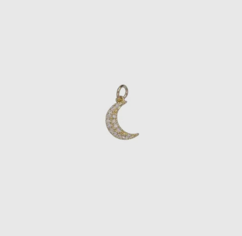 Mini Moon Gold Filled Charm