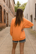 Acid wash pullover