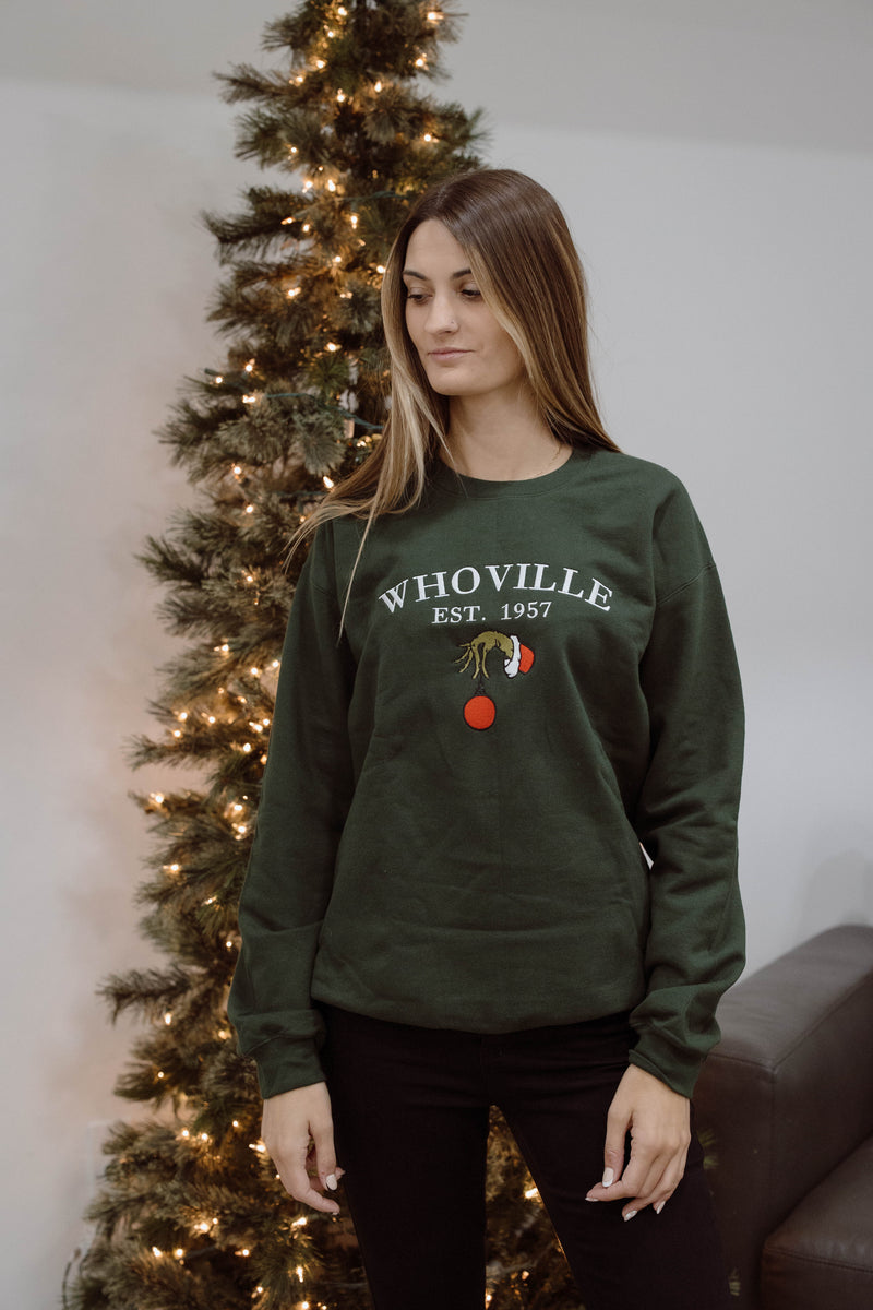 Whoville Embroidered Crew