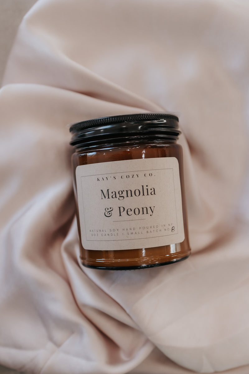 Magnolia & Peony Single Wick Candle