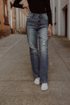 Mia Distressed Dad Jeans