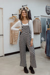 Checkered Boho Overalls