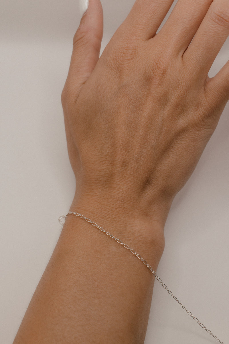 Figaro Sterling Silver Chain