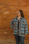 Cabin Check Blue flannel