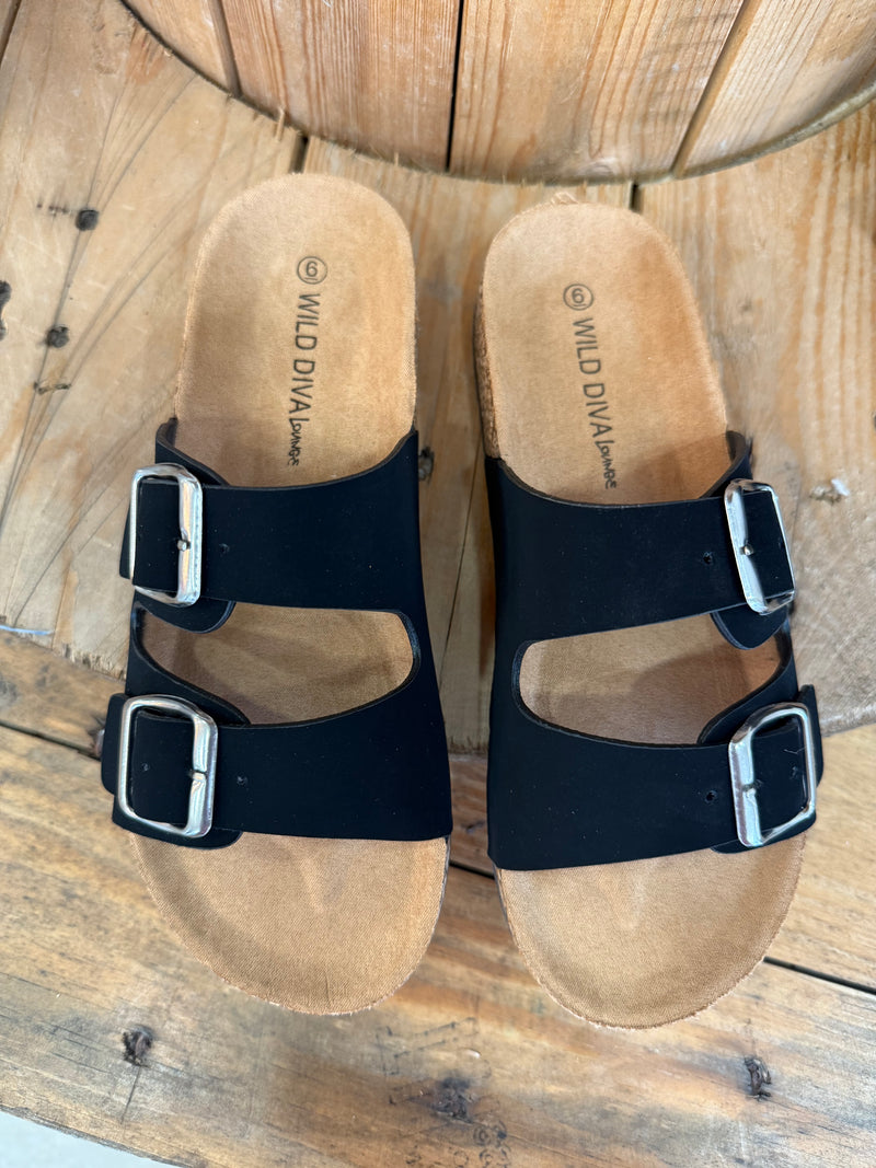Sofia Double Buckle Sandals