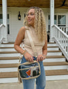 Clear Beige Bag With Tassel