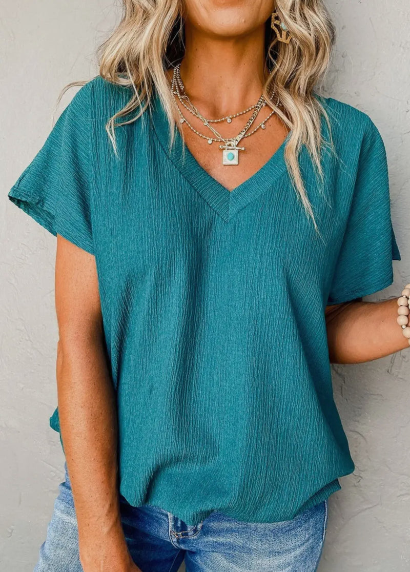 Breezy Girl Textured Top