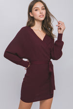 Just In Time Wrap Sweater Dress