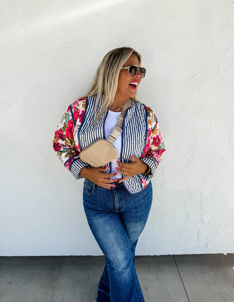 Floral Quilted Jacket