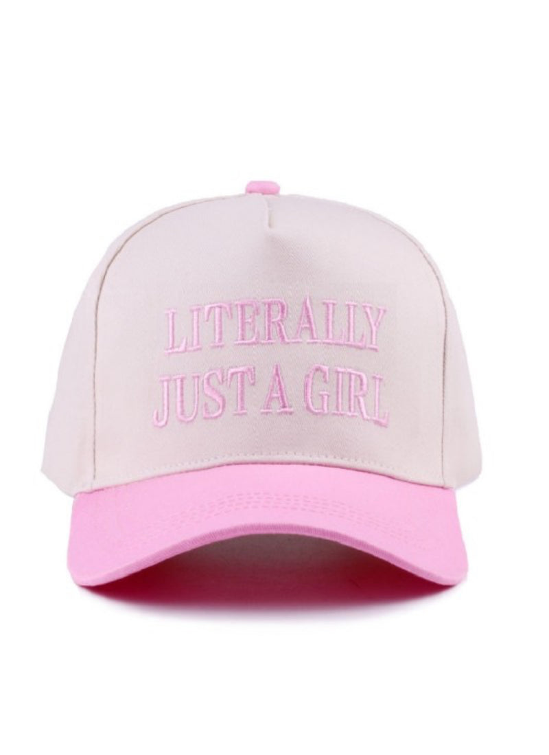 Literally Just A Girl Baseball Cap