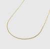 Skinny Cable  20” Gold Chain Charm Bar