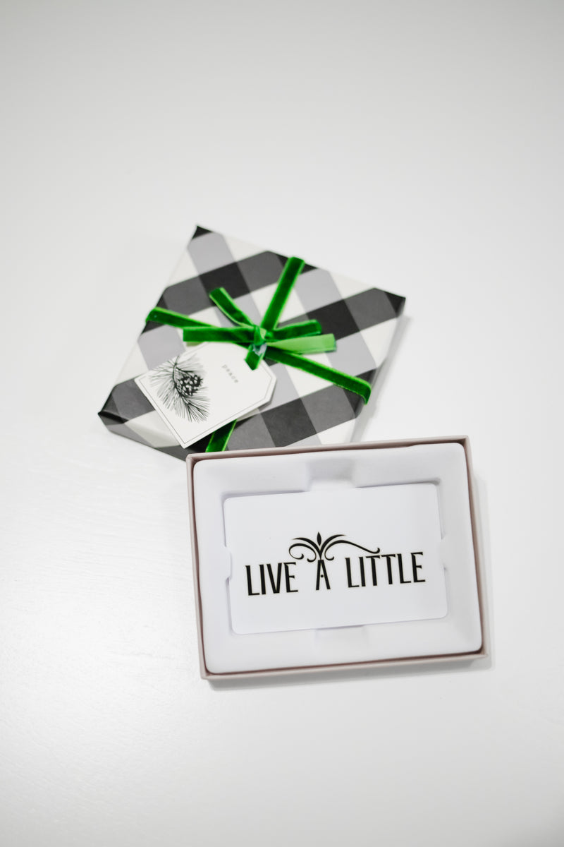 Live A Little Boutique Physical GIft Card