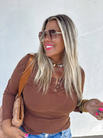 Brooklyn Snap Henley Top
