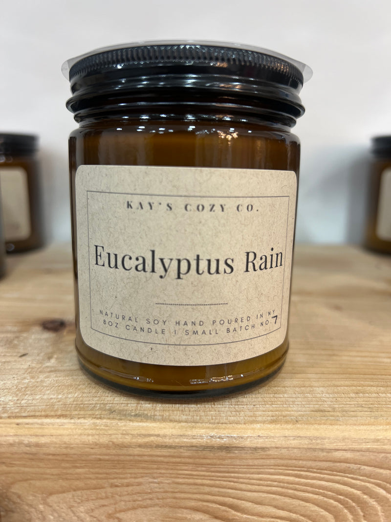 Eucalyptus Rain Single Wick Candle