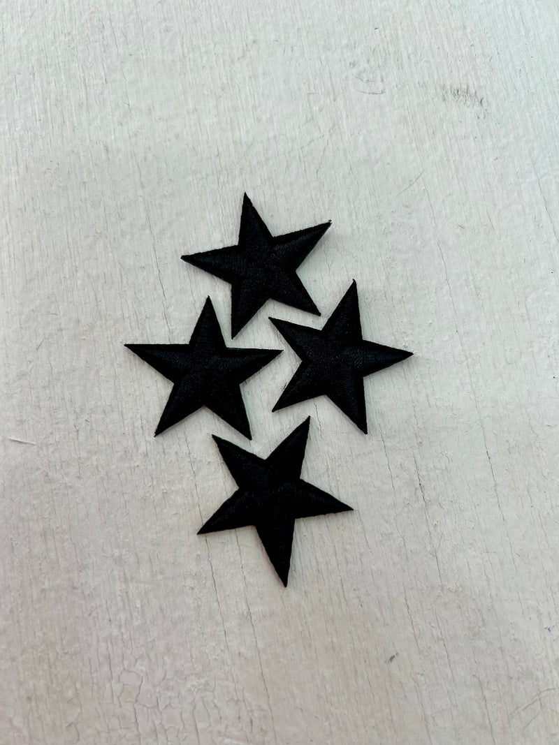 Black Mini Star Patch