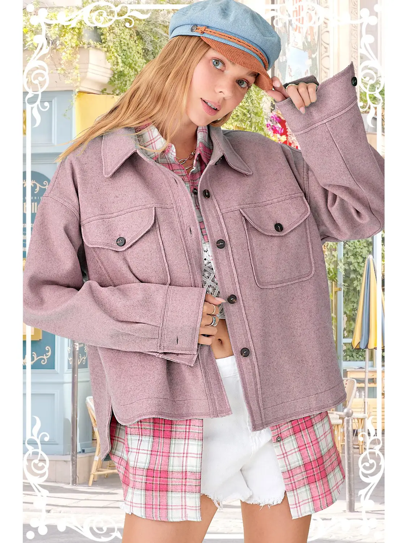 Edge of Blush Shacket