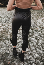 Chic Leather Tie Pants