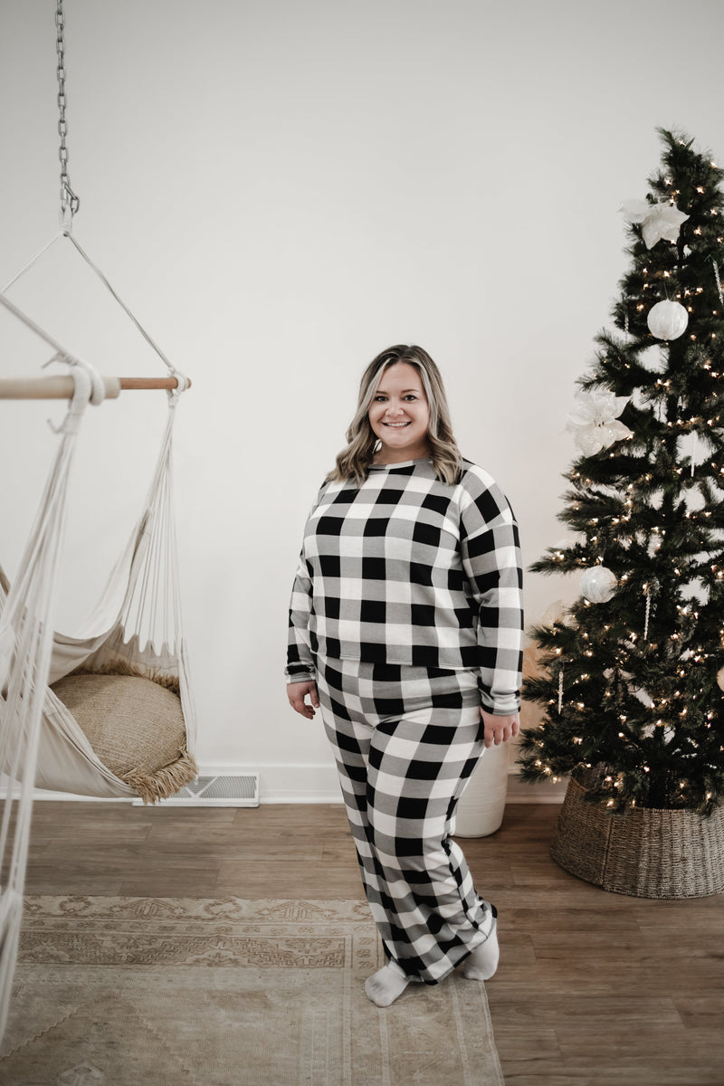 Feeling Blessed Plaid Top