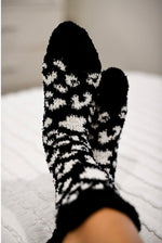 Leopard Fleece Socks