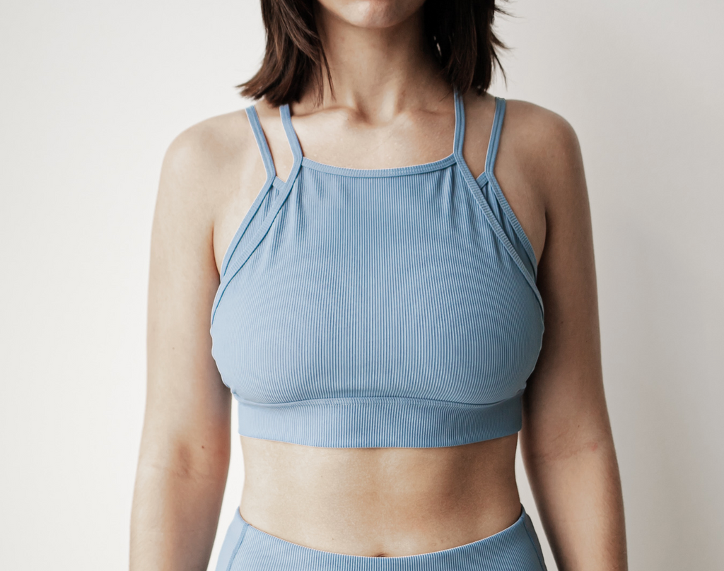Running Out Of Time Ribbed Bra Top